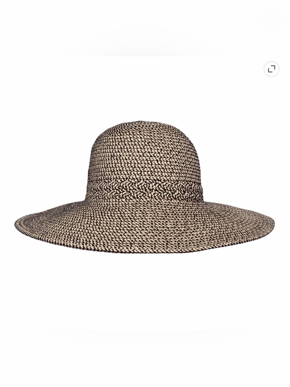 Sunday Afternoons Wide Brimmed Sun Hat, Tan/Pepper